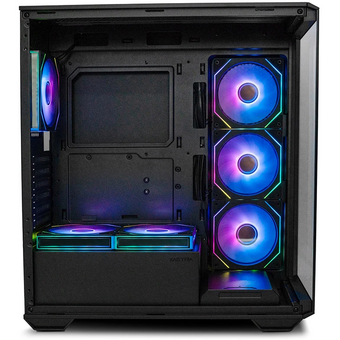  Корпус XASTRA Q600 6ARGB-C10 Black (Q600-6FM12A-C10) ATX/Aquarium/Screewless/6x120mm ARGB PWM FM fans/Argb+PWM HUB 10port 