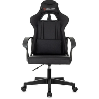  Кресло игровое Zombie 1 Black черный  крестов. пластик 