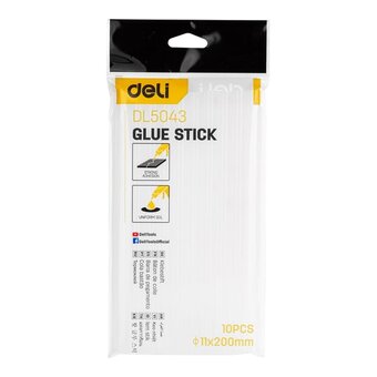 Стержни клеевые Deli DL5043 11х200мм 10шт белый 