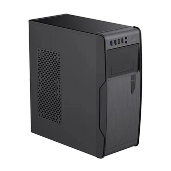  Корпус PowerCool S1008BK-2U3C-NP, без ТМ, NP (MidiTower, без БП, Black, 2*USB3.0+2*USB Type-C +HD Audio) 