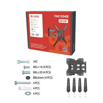  Кронштейн UniTeki FM1504B black 