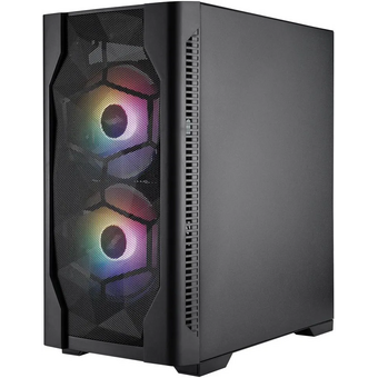  Корпус 1STPLAYER DK D4-M FRGB Black (D4-M-BK-2F1P-1F1) / mATX / 2x140mm 1x120mm FRGB fans 