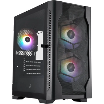 Корпус 1STPLAYER DK D4-M FRGB Black (D4-M-BK-2F1P-1F1) / mATX / 2x140mm 1x120mm FRGB fans 
