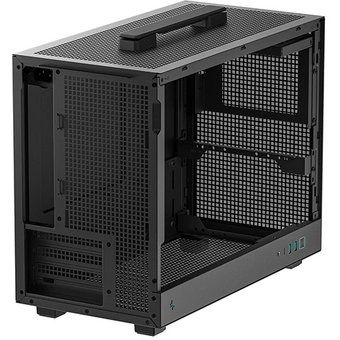  Корпус Deepcool CH160 Plus без БП, боковое окно (закаленное стекло), черный, Micro ATX/Mini-ITX 