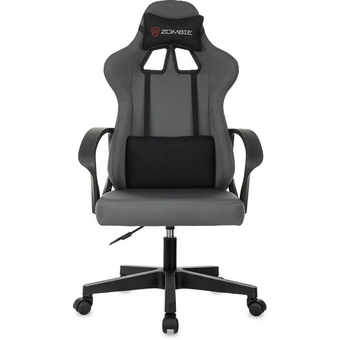  Кресло игровое Zombie 1 Grey серый/черный крестов. пластик 