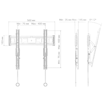  Кронштейн для телевизоров HARPER TVT-7065T Black 