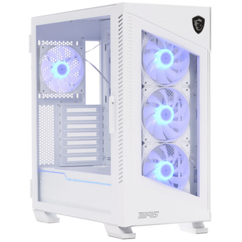  Корпус MSI MPG Velox 100R White (306-7G18W24-HH9), Global, 2xUSB 3.0, 1xType C, 4x120mm ARGB Fan, ARGB 