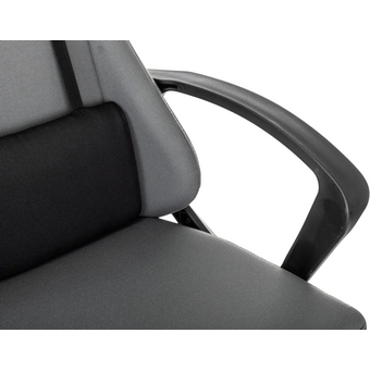  Кресло игровое Zombie 1 Grey серый/черный крестов. пластик 