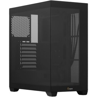  Корпус Ocypus Gamma C72 BK (Gamma-C72-B-KD000XX-GL) ATX / win / black / no PSU / Tempered Glass 