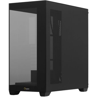  Корпус Ocypus Gamma C72 BK (Gamma-C72-B-KD000XX-GL) ATX / win / black / no PSU / Tempered Glass 