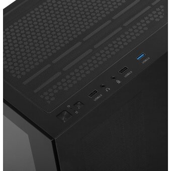  Корпус Ocypus Gamma C72 BK (Gamma-C72-B-KD000XX-GL) ATX / win / black / no PSU / Tempered Glass 
