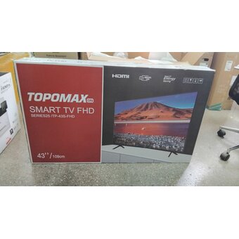  УЦ Телевизор TOPOMAX TM43FHSBK черный (Следы эксплуатации, полоса на дисплее,ПУ) 