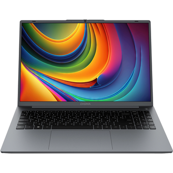  Ноутбук Digma EVE C5805 (DN16N1-8CXW01) N-series N100 8Gb SSD256Gb Intel UHD Graphics 16" IPS WUXGA (1920x1200) Wind11Pro dk.grey WiFi BT Cam 6000mAh 