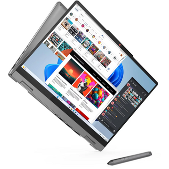  Ноутбук Lenovo IdeaPad 5 2-in-1 14IRH9 (83KX0041PS) (клав.рус.грав) Luna Grey 14" WUXGA (1920x1200) OLED 400nits Touch i7-13620H/16Gb/512Gb SSD/DOS 