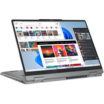  Ноутбук Lenovo IdeaPad 5 2-in-1 14IRH9 (83KX0041PS) (клав.рус.грав) Luna Grey 14" WUXGA (1920x1200) OLED 400nits Touch i7-13620H/16Gb/512Gb SSD/DOS 