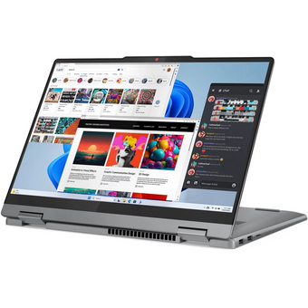  Ноутбук Lenovo IdeaPad 5 2-in-1 14IRH9 (83KX0041PS) (клав.рус.грав) Luna Grey 14" WUXGA (1920x1200) OLED 400nits Touch i7-13620H/16Gb/512Gb SSD/DOS 