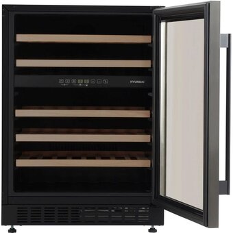  Встраиваемый винный шкаф Hyundai HBWC 0861 DU черный 