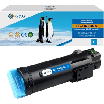  Картридж лазерный G&G GG-106R03485 106R03477/106R03485 голубой 2400стр для Xerox Phaser 6510DN/WC 6515DN 