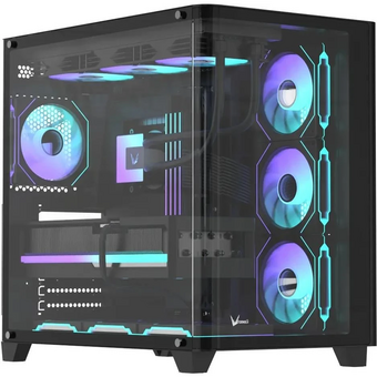  Корпус Formula Crystal U2 Floe, ATX, без БП, черный 