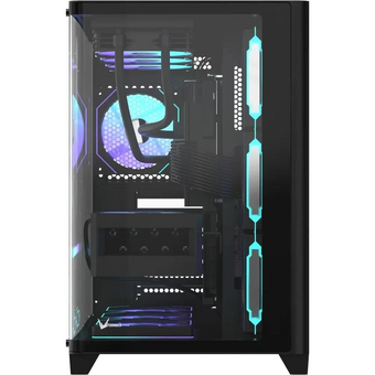  Корпус Formula Crystal U2 Floe, ATX, без БП, черный 