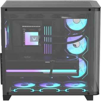  Корпус Formula Crystal U2 Floe, ATX, без БП, черный 