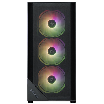  Корпус XASTRA A401M 4ARGB-V2 Black (A401M-V2-4FC12A) mATX/Mesh /ScrewlessTG+mesh panel/ 4x120mm ARGB PWM FC fans 
