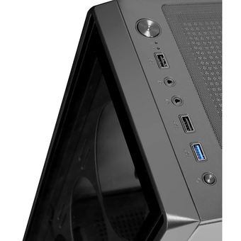  Корпус Ginzzu CL125, ATX передняя панель стекло 