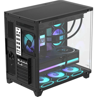  Корпус Formula Crystal U2 Floe, ATX, без БП, черный 