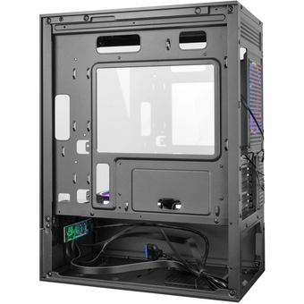  Корпус Ginzzu CL475 mATX Fan 3*12LC4 передняя панель cтекло 