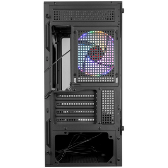  Корпус Ginzzu CL475 mATX Fan 3*12LC4 передняя панель cтекло 