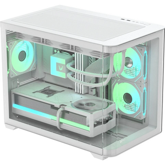  Корпус Formula Crystal U2M Floe белый без БП mATX 1xUSB3.0 audio bott PSU 