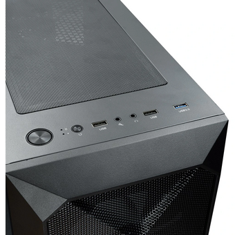  Корпус XASTRA A304 4ARGB Black (A304-4FC12A) ATX/Mesh/half-size TG/4x120mm ARGB FC fans 