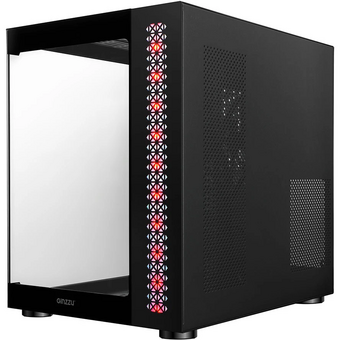  Корпус Ginzzu V501 закаленное стекло 1*USB 3.0,1*USB 2.0, AU ATX 
