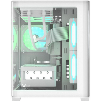  Корпус Formula Crystal U2M Floe белый без БП mATX 1xUSB3.0 audio bott PSU 