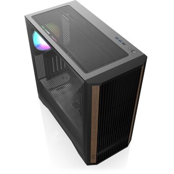  Корпус RAIJINTEK Agos Max, Black (0R20B00259) без БП, Midi-Tower, TG, 1x140mm ARGB, 2xUSB 3.0 + 1xUSB 2.0, E-ATX, ATX, mITX 