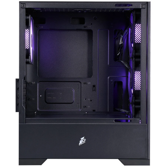  Корпус 1STPLAYER Go2 ARGB Black ( Go2-BK-4F7) / mATX / 4x120mm ARGB fans 