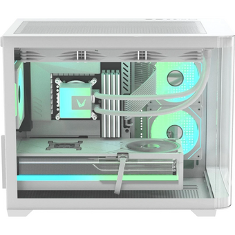  Корпус Formula Crystal U2M Floe белый без БП mATX 1xUSB3.0 audio bott PSU 