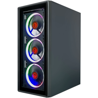  Корпус Ginzzu CL325, ATX Fan 4*RR4 FRGB передняя панель стекло 