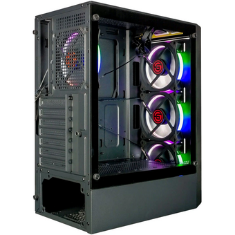  Корпус Ginzzu CL325, ATX Fan 4*RR4 FRGB передняя панель стекло 