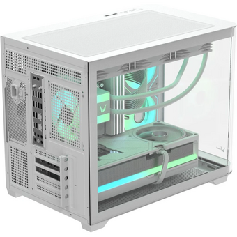  Корпус Formula Crystal U2M Floe белый без БП mATX 1xUSB3.0 audio bott PSU 