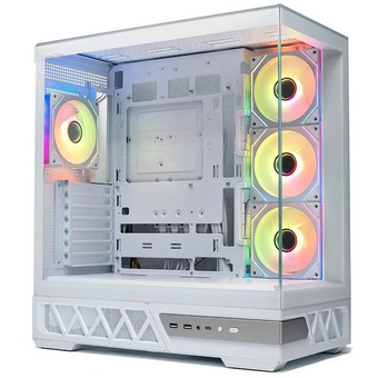  Корпус XASTRA Q700 4ARGB-C10-UC White (Q700-4FM12A-C10-UC-WH) ATX/Aquarium/Screewless/4x120mm ARGB PWM mirror fans/Argb+PWM HUB 10port/Type C 
