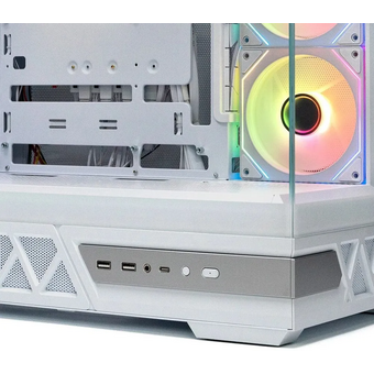  Корпус XASTRA Q700 4ARGB-C10-UC White (Q700-4FM12A-C10-UC-WH) ATX/Aquarium/Screewless/4x120mm ARGB PWM mirror fans/Argb+PWM HUB 10port/Type C 