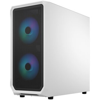  Корпус Fractal Design Focus 2 RGB (FD-C-FOC2A-04) без БП, Midi-Tower, 2x140mm 2xUSB-A 3.2 ATX, mITX White 