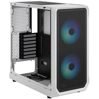  Корпус Fractal Design Focus 2 RGB (FD-C-FOC2A-04) без БП, Midi-Tower, 2x140mm 2xUSB-A 3.2 ATX, mITX White 