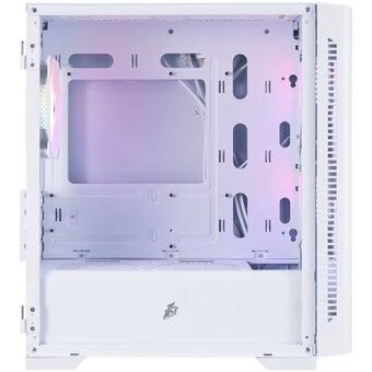  Корпус 1STPLAYER DK D4-M FRGB White (D4-M-WH-2F1P-W-1F1-W) / mATX / 2x140mm 1x120mm FRGB fans 
