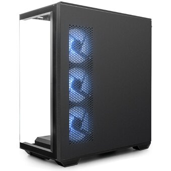  Корпус XASTRA Q600 4ARGB-C10 Black (Q600-4FM12A-C10) ATX/Aquarium/Screewless/3x120mm ARGB PWM FM fans/Argb+PWM HUB 10port 