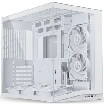  Корпус Lian Li O11 Dynamic Mini V2 Flow (G99.O11DMIV2FW.R0) / White / 5 x 120mm PWM Fan / Mid-Tower, TG 