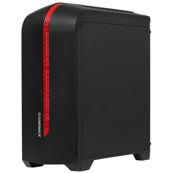  Корпус GameMax Centauri Black Red без БП (ATX,Черн.-кр,USB3.0, Зак.стекло, 1*120мм. RGB, пыл.фильтр) 