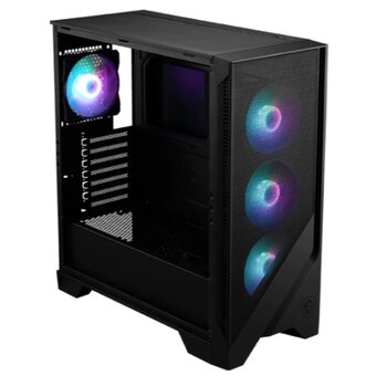  Корпус MSI Mag Forge 320R Airflow (306-7G23R27-HH9), без БП, Midi-Tower, TG, 4x120mm ARGB, 2xUSB 3.2, ATX, mITX Black 