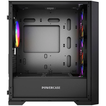  Корпус Powercase Alisio Micro X4B V2 LE (CAMCXB-A4-LE), Tempered Glass, 4х 120mm ARGB PWM fans, чёрный, mATX 